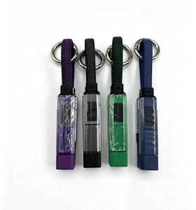 4-in-1 <b>USB</b> type <b>C</b> PD Keychain LED Digital Display Charger Cable 65W 5A Fast Charging Phone Lanyard Data Cable portable line - Product Image 6