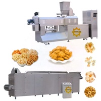 Extrudeuse alimentaire pour snacks 150 kg/h, machines à faire des snacks de maïs soufflé, machine à faire des boules de fromage soufflées, ligne de production de chips de riz 65