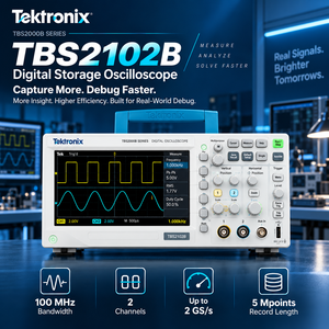 Osciloscopio Digital de Almacenamiento Tektronix TBS2102B, 100MHz, 2 Canales, 2GS/s, 5M de Longitud de Registro, 9 Pulgadas, Resolución de 8 Bits, 1 Año de Garantía - Product Image 6