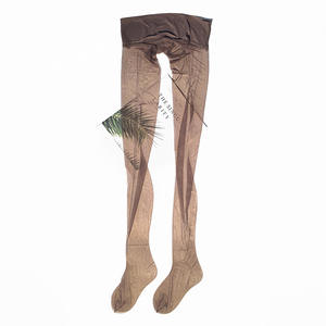 Collants sexy sans couture pour femmes taille en maille bas respirants collants transparents soyeux ultra-minces bas noirs - Product Image 5