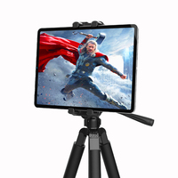Meilleure vente usine nouveauté 360 Rotation Pad Pro129 réglable tablette trépied support téléphone montage pince en plastique Durable