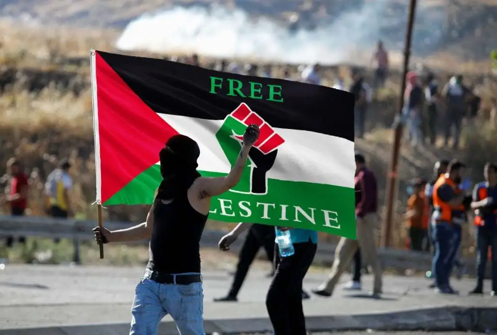 사용자 정의 팔레스타인 국기 자유의 날 깃발 황동 루프가있는 폴리 에스테르 3X5 피트 팔레스타인 국기