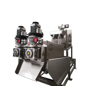 Electro plating Sewage 63kg/h to 105kg/h QTN-350 Rotary Drum Sludge Dewatering System