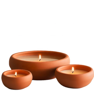 Nouveau pot à bougie <span class=keywords><strong>en</strong></span> céramique <span class=keywords><strong>en</strong></span> <span class=keywords><strong>terre</strong></span> <span class=keywords><strong>cuite</strong></span> avec artisanat artistique pour un ajout fonctionnel et élégant - Product Image 2