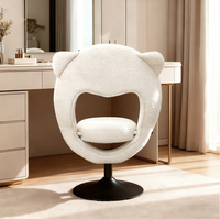 Tabouret pivotant de salon professionnel pour coiffeurs, techniciens en ongles, maquilleurs et barbiers seniors, utilisation à domicile sur coiffeuse