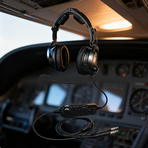 Casque d'écoute coloré pour l'aviation <span class=keywords><strong>ANR</strong></span> Casque d'écoute en vrac sans fil style pilote PH-600A - Product Image 4