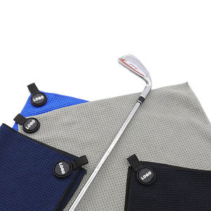 Échantillon Gratuit : Serviette de Nettoyage de Balle de Golf Personnalisée en Microfibre Gaufrée Magnétique avec Logo - Product Image 6
