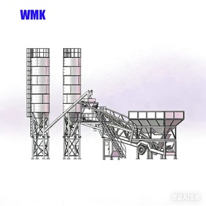 Teknik rekayasa Amerika menggunakan stasiun pencampur beton bergerak berkapasitas 120 m³/jam dan pabrik pengolahan semen yang mudah dipasang. - Product Image 5