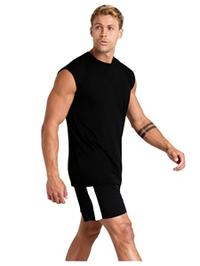 Camiseta sin mangas DryFit XL para hombre personalizada al por mayor, camiseta sin mangas informal de malla de punto transpirable de alta calidad para hombre musculoso - Product Image 3