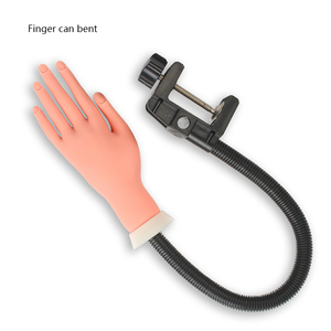 Main d'entraînement en silicone pour la pratique des ongles, outil souple pour l'art des ongles, bras flexible, modèle de main pour la <span class=keywords><strong>manucure</strong></span> en acrylique - Product Image 1