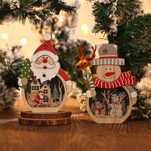 Décorations de Noël en plastique en forme de Père Noël lumineux, neuves, directement de l'usine, pour fenêtres d'hôtel en bois - Product Image 4