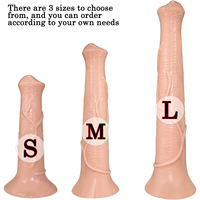 Dildo Animal en Forma de Alienígena, Extremadamente Largo y Grueso, Impermeable y Portátil