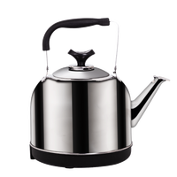 Bouilloire électrique en acier inoxydable 201 avec grande capacité, design classique, eau chaude pour la maison