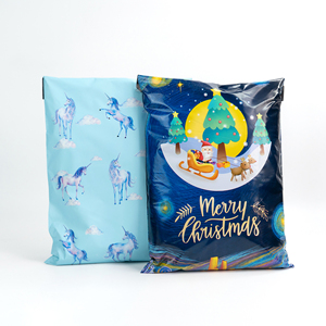 Đầy đủ tùy chỉnh không thấm nước vận chuyển Túi giáng sinh Poly bưu phẩm 10x13inch Nhựa gửi thư phong bì với logo riêng của bạn - Product Image 1