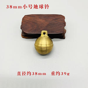 Yüksek kalite özel pirinç çan topu şekli büyük ses altın kaplama Runqi marka ev dekorasyon için evcil Metal hayvan tema döküm - Product Image 2