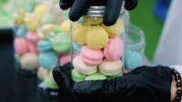 Macarons aromatisés au thé en gros, biscuits sandwich, gâteaux fermentés sucrés, emballage en boîte, fabrication OEM/ODM, usine du Vietnam, sucre