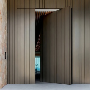 Tùy Chỉnh Tối Giản Thiết Kế Nhôm Phía Trước Nhập Bên Ngoài Cửa Chống Trộm Tính Năng Nhà Máy Trực Tiếp Giá Trục Lối Vào Sử Dụng Nhà - Product Image 1