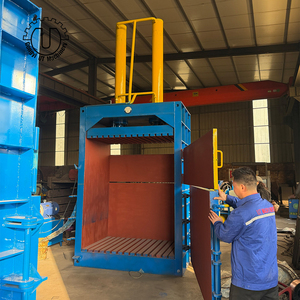 Automatic Vertical Hydraulic Baler for Aluminum Beer Can Scrap <b>Paper</b> Carton Recycling with High Safety - Product Image 2