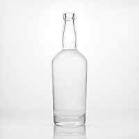 Bouteille en verre vide transparente pour whisky, vodka, liqueur, bière, vin de Bourgogne – Vente en gros usine – 200ml, 500ml, 750ml, 75cl