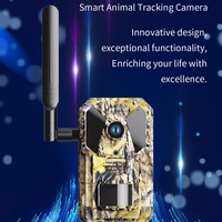 ANXK A30 All-Weather IP65 4G LTE Cámaras de rastreo celular, cámara de rastreo de alta definición con visión nocturna infrarroja de 940nm