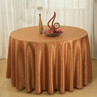 Nappe ronde en jacquard damassé, plusieurs couleurs et tailles, pour mariage, banquet, hôtel, restaurant, fournie par l'usine