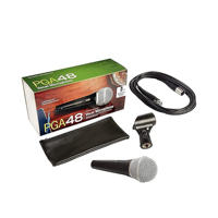 Microphone filaire cardioïde PGA48 XLR pour spectacle en direct, karaoké, microphone dynamique pour chant, PGA 48 pour karaoké en direct, performance sur scène