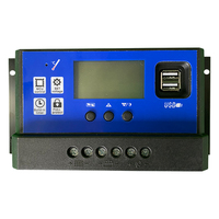 Contrôleur de panneau solaire pwm, 24V, 10a, 20a, 30a, 40a, 50a, 60a