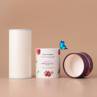 Boîte d'emballage cylindrique ronde personnalisée biodégradable pour bougies, cadeaux, parfums et soins de la peau