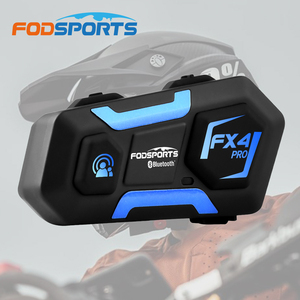 Auriculares <span class=keywords><strong>Bluetooth</strong></span> para Casco de Motocicleta Fodsports FX4 PRO 1KM para 4 Personas, Intercomunicador, Auriculares Inalámbricos Impermeables - Product Image 1