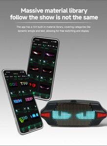 Luz LED Inteligente para Casco de Ciclismo y Motocicleta, Pantalla de Visualización para Casco, Luz Programable y Personalizable por Aplicación para Ciclismo - Product Image 2