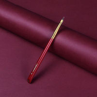 Pinceau à lèvres personnalisé en poils synthétiques 18 brins, série Rose Rouge, luxe, poils naturels, ensemble de pinceaux de maquillage personnalisés pour rouge à lèvres et liner