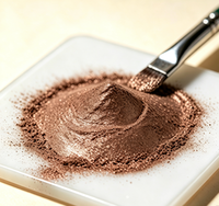 GUANZUN Kaffeebraunes Feinkörniges Aluminium-Glitzerpigment, Kostenlose 1g Probe, Kosmetikqualität, 36 Monate Haltbarkeit, für Lidschatten und Leder