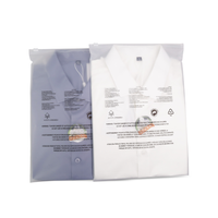 Sac d'emballage personnalisé en plastique transparent mat avec fermeture éclair pour sous-vêtements, maillots de bain et vêtements de natation