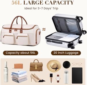 Free Sample Carry on Garment <b>Bag</b> Travel Garment Duffle <b>Bag</b> <b>with</b> <b>Shoe</b> <b>Compartment</b>, Hanging <b>Weekender</b> <b>Bag</b> - Product Image 6