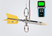 Sensor de Flujo Electromagnético Portátil, Velocidad de 0.01~10m/s, Pantalla LCD de Micro Potencia, para Medición de Flujo en Navegación con Cuerdas y Varillas