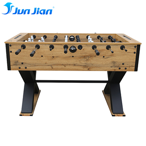 Mesa de Futbolín de <span class=keywords><strong>Madera</strong></span> con Patas Metálicas en Forma de X de 140 CM, Juego de Futbolín Profesional para el Hogar, Oficina o <span class=keywords><strong>Bar</strong></span> - Product Image 3