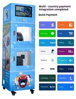 Distributeur automatique de nettoyage de casques avec écran tactile, désinfection UVC, lave-casques de moto commercial, paiement par pièces et QR