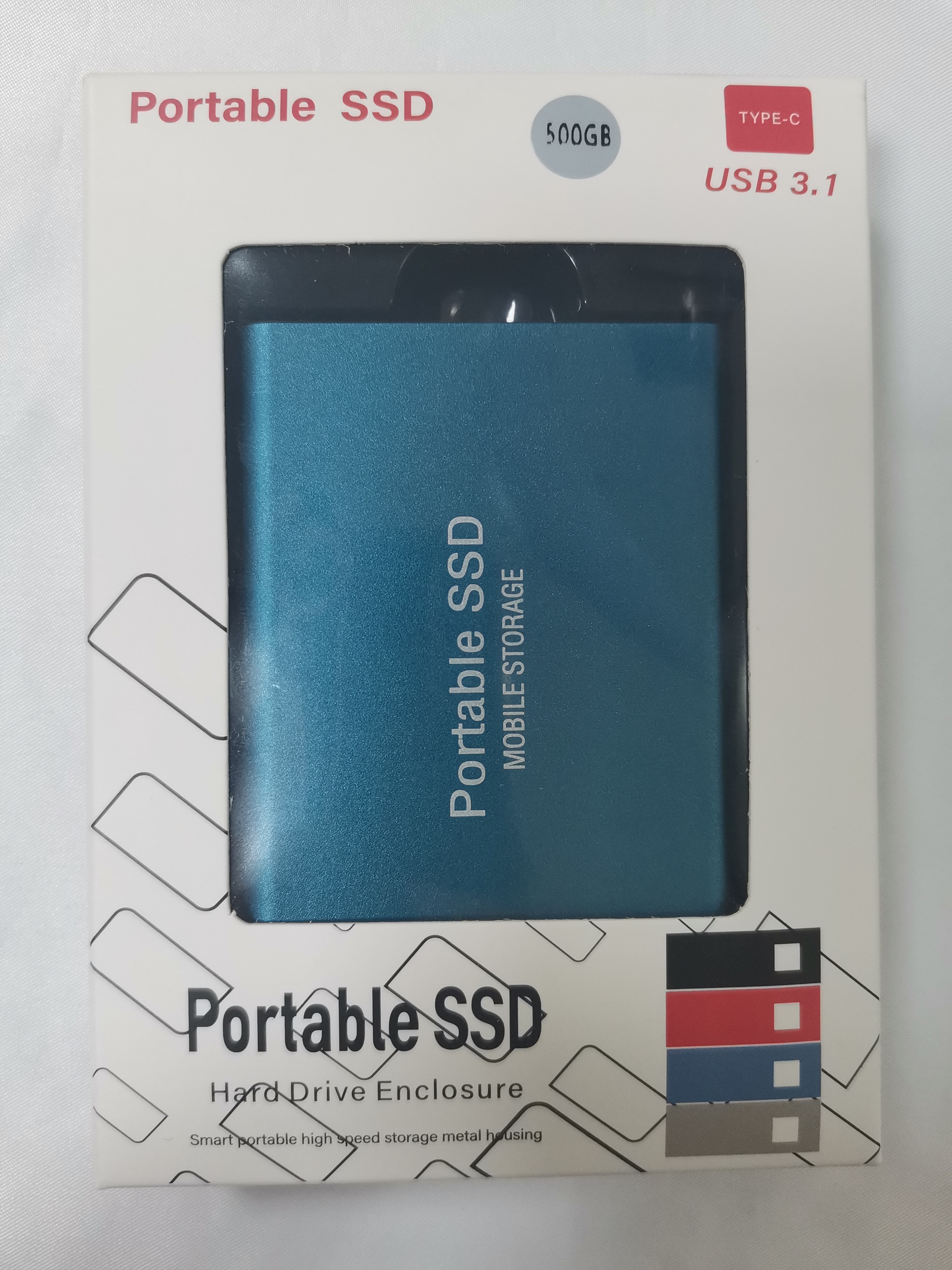 Solid State Drive External Hard Drive SSD 1TB, Gift OTG/Type-C Adapter, for PC Laptop (Black