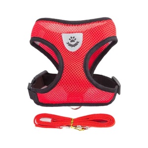 Harnais de poitrine pour chien, gilet en maille respirante pour petits chiens, Teddy Bichon Frise Pomeranian, rose, rouge, bleu, rose rouge, noir - Product Image 3
