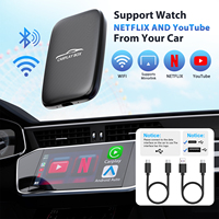 Adaptateur CarPlay sans fil 4 en 1 pour voiture, convertit le CarPlay filaire en sans fil, boîte CarPlay AI pour voitures