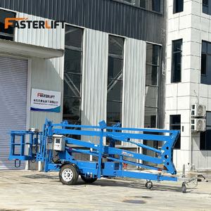 Directo de fábrica 14m Elevador de pluma remolcable Elevador de pluma articulado autopropulsado Elevador de hombre Plataforma de trabajo aéreo para la venta - Product Image 3