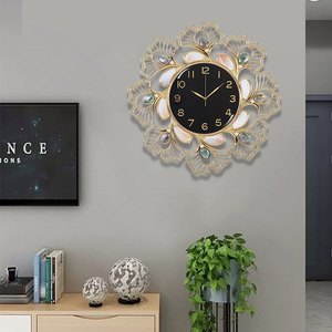Decorative Wall <b>Clock</b> Round Silent <b>Battery</b> Powered For Living Room Bedroom Entryway Modern Creative Minimalist Home <b>Clock</b> - Product Image 3