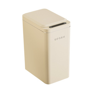 Poubelle intelligente Uforu, rectangulaire, avec capteur, couvercle et sac dissimulé, pour la maison, la salle de bain, le salon - Product Image 2