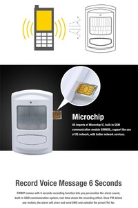 4G tự động quay số phát hiện chuyển động kích hoạt báo động Gửi SMS <span class=keywords><strong>GSM</strong></span> PIR báo động với bàn phím ẩn - Product Image 4