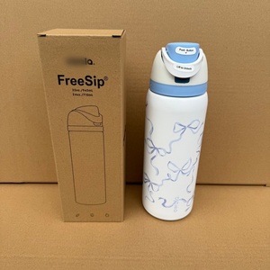 Nouvelle gourde isotherme sous vide à double paroi en acier inoxydable imprimée, 24oz 32oz, anti-fuite, sans BPA, pour extérieur, voyage, école, 24h - Product Image 3