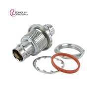 En promotion : Adaptateurs RF coaxiaux SM6730 à connecteur droit vers BNC triaxial 50 Ohms, montage sur panneau, plaqué or, verrouillage à baïonnette