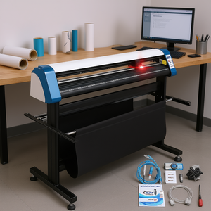 Traceur de découpe de vinyle SignMaster 53 pouces avec support au sol et logiciel pour la création de signalétique - Product Image 2