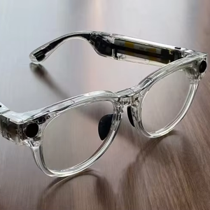 Gafas Inteligentes <span class=keywords><strong>con</strong></span> Cámara Ultra Gran Angular de 8MP, Altavoces Abiertos para <span class=keywords><strong>Audio</strong></span>, Grabación de <span class=keywords><strong>Video</strong></span> y Bluetooth, Lentes Transparentes, Tecnología Portátil - Product Image 1