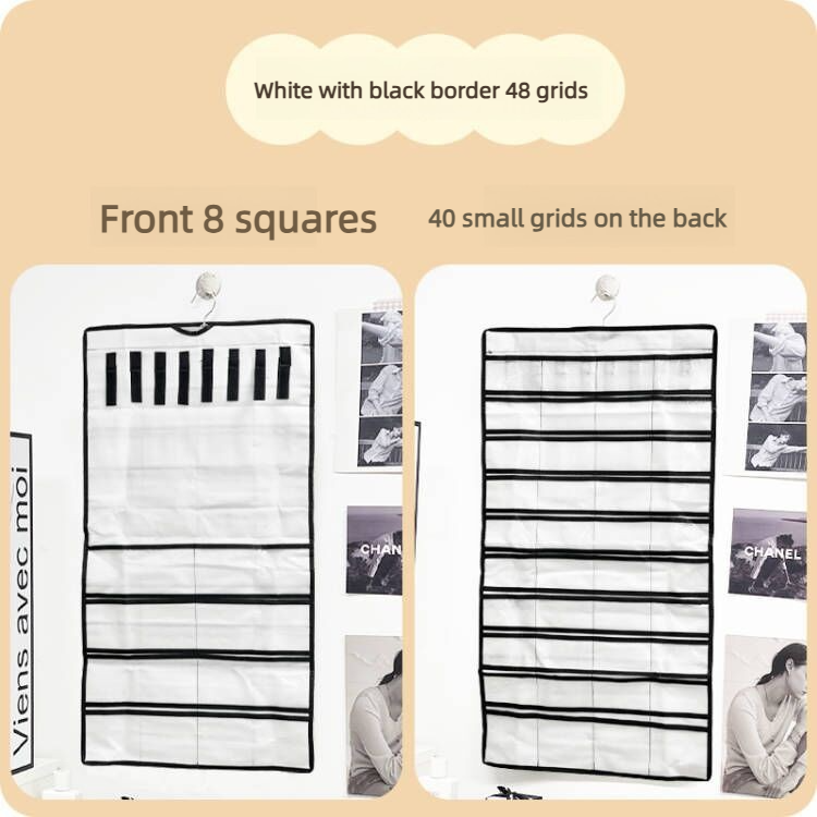 White with black edges  48 squares