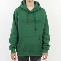 Sudadera con Capucha Extra Grande para Hombre, Transpirable, con Estampado 3D en Relieve, Tejido de Punto Francés de Poliéster/Algodón, 400g, para Otoño